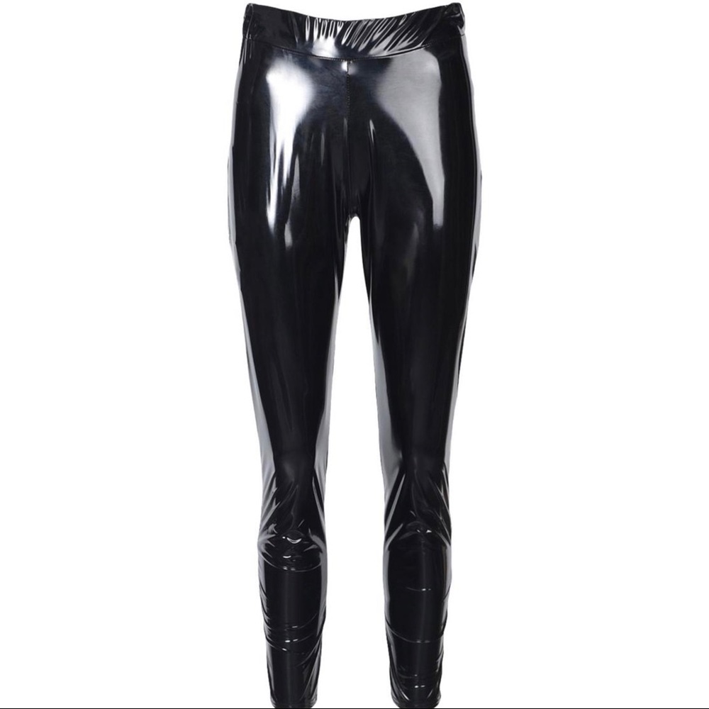 Vinyl supper stretch leggings
